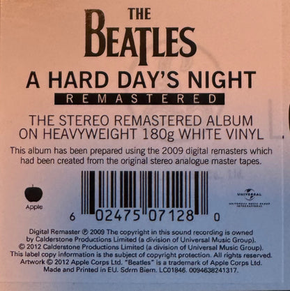 The Beatles : A Hard Day’s Night (LP, Album, Ltd, RE, RM, Whi)