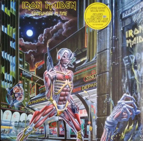 Iron Maiden : Somewhere in Time (LP, Album, Ltd, RE, RM, Yel)