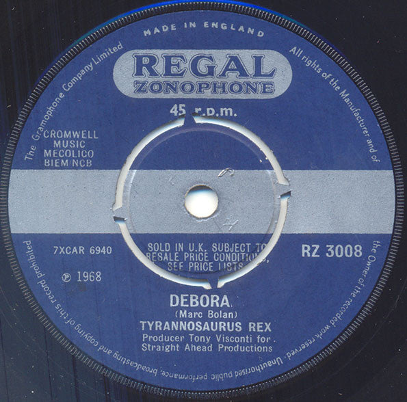 Tyrannosaurus Rex : Debora (7", Single, 4-p)
