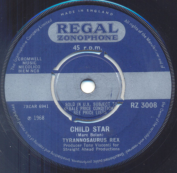 Tyrannosaurus Rex : Debora (7", Single, 4-p)