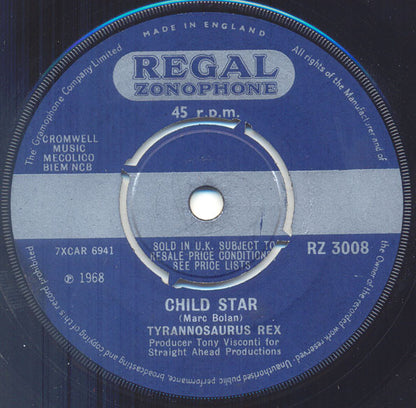 Tyrannosaurus Rex : Debora (7", Single, 4-p)