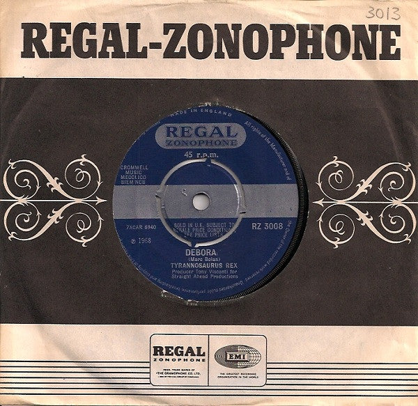 Tyrannosaurus Rex : Debora (7", Single, 4-p)