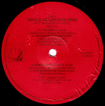 Shock Headed Peters : Not Born Beautiful (LP, Album)