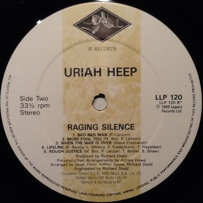 Uriah Heep : Raging Silence (LP, Album)