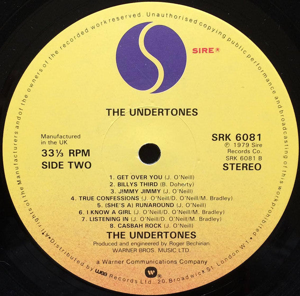 The Undertones : The Undertones (LP, Album, RE)