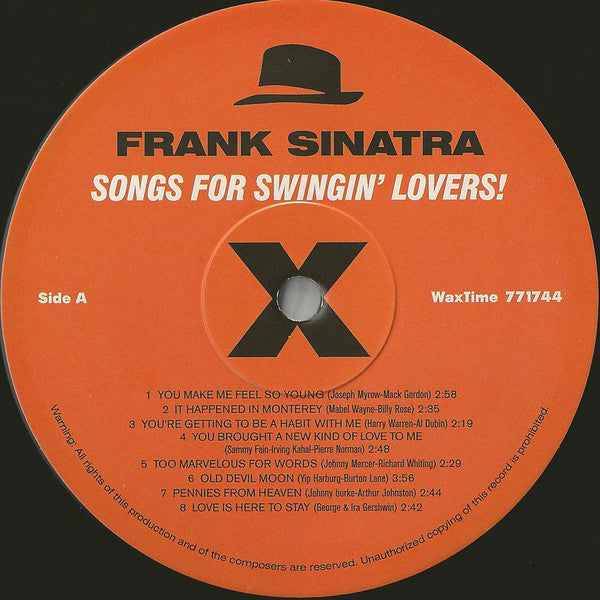 Frank Sinatra : Songs For Swingin' Lovers! (LP, Ltd, RE, RM, 180)