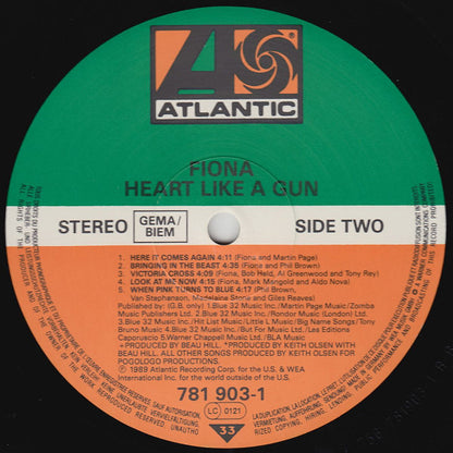 Fiona (4) : Heart Like A Gun (LP, Album)