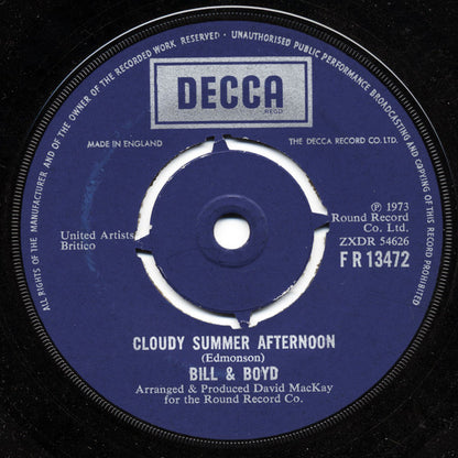 Bill & Boyd* : Cloudy Sunny Afternoon (7")