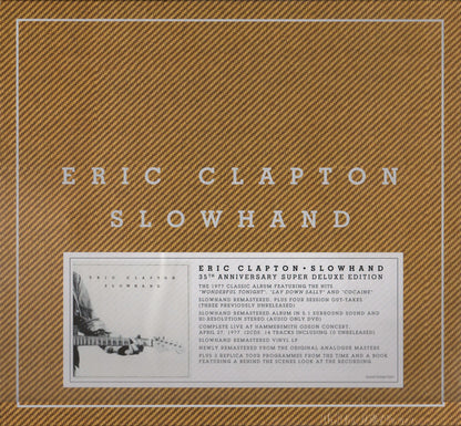 Eric Clapton : Slowhand (CD, Album, Dlx, RE, RM + DVD-V, Multichannel, NTSC)