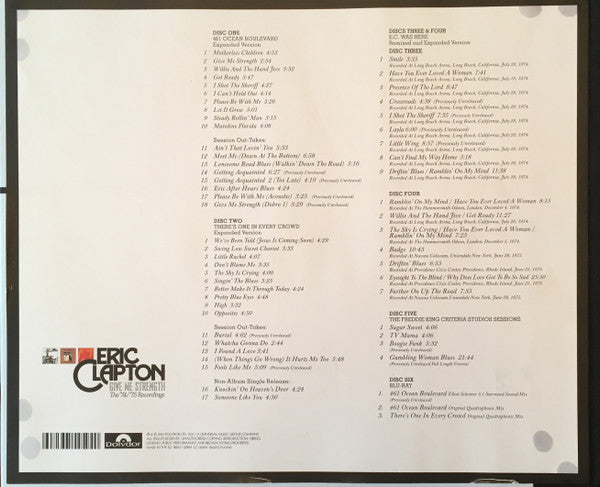 Eric Clapton : Give Me Strength (The '74/'75 Recordings) (Box, Comp + CD, Album, RE, RM + CD, Album, RE, RM )