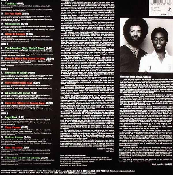 Gil Scott-Heron & Brian Jackson : Anthology. Messages (2xLP, Comp)