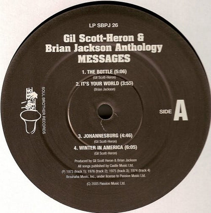 Gil Scott-Heron & Brian Jackson : Anthology. Messages (2xLP, Comp)