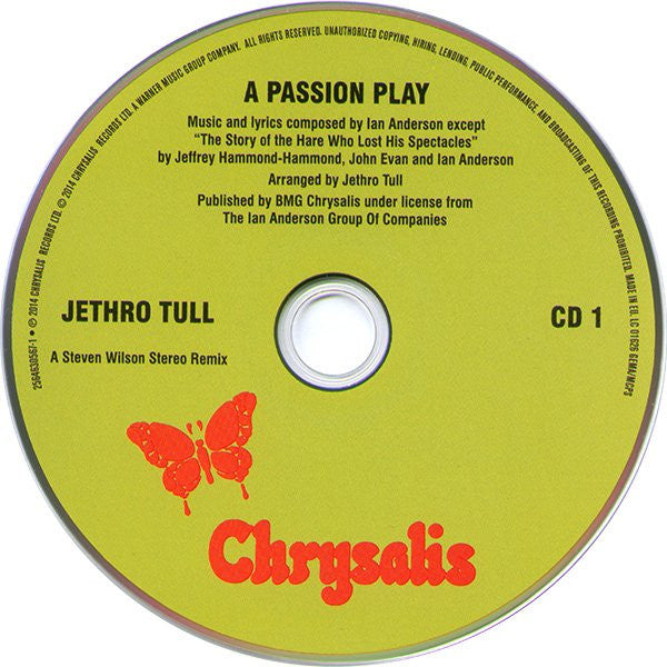 Jethro Tull : A Passion Play (An Extended Performance) (CD, Album, RE + CD + DVD-V, Album, RE, Multichanne)