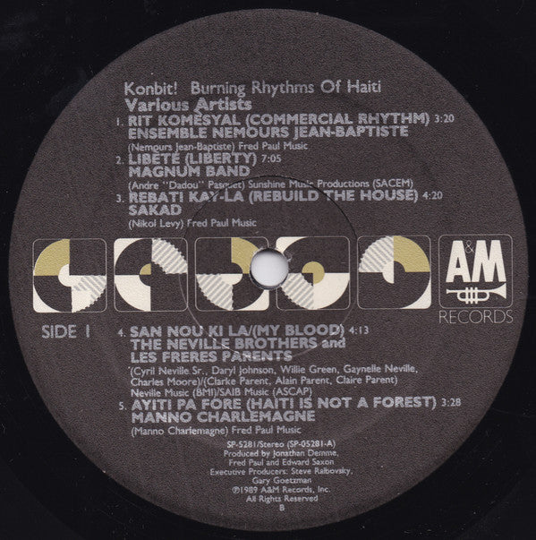 Various : Konbit (Burning Rhythms Of Haiti) (LP, Comp)