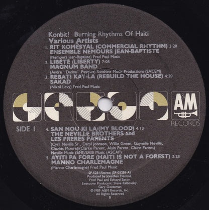 Various : Konbit (Burning Rhythms Of Haiti) (LP, Comp)