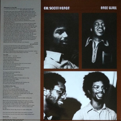 Gil Scott-Heron : Free Will (LP, Album, RE)