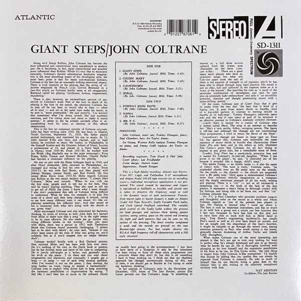 John Coltrane : Giant Steps (LP, Album, RE)