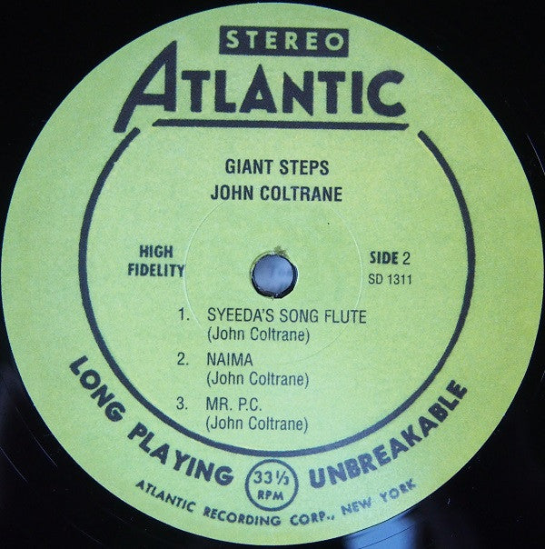 John Coltrane : Giant Steps (LP, Album, RE)