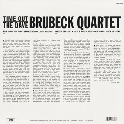 The Dave Brubeck Quartet : Time Out (LP, Album, RE, 180)