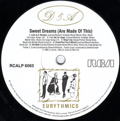 Eurythmics : Sweet Dreams (Are Made Of This) (LP, Album)
