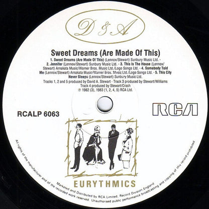 Eurythmics : Sweet Dreams (Are Made Of This) (LP, Album)