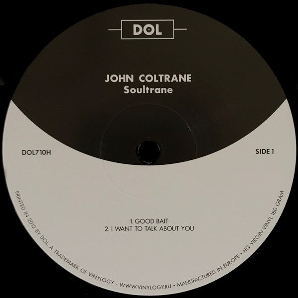 John Coltrane With Red Garland : Soultrane (LP, Album, RE, 180)