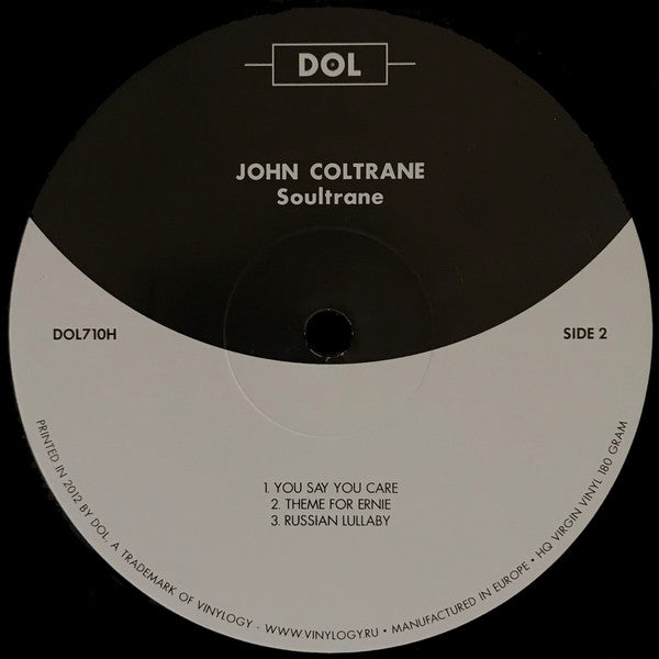 John Coltrane With Red Garland : Soultrane (LP, Album, RE, 180)