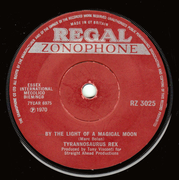Tyrannosaurus Rex : By The Light Of A Magical Moon (7", Single, Sol)