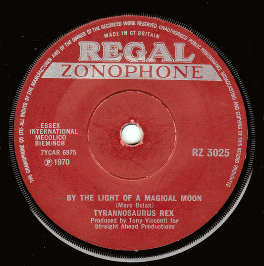 Tyrannosaurus Rex : By The Light Of A Magical Moon (7", Single, Sol)