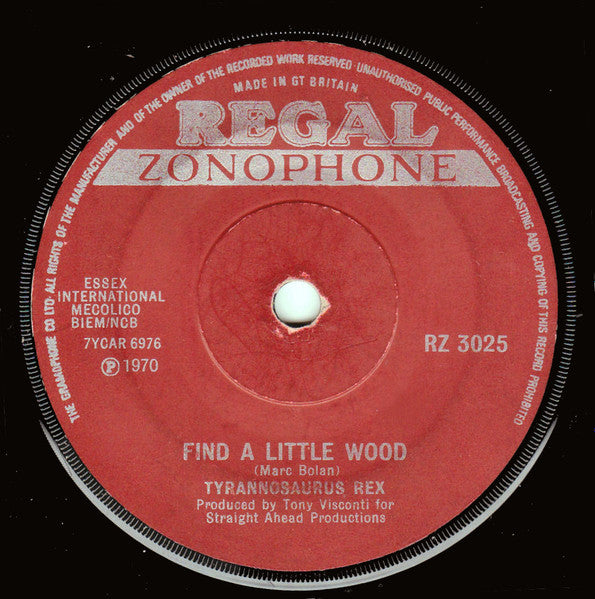 Tyrannosaurus Rex : By The Light Of A Magical Moon (7", Single, Sol)