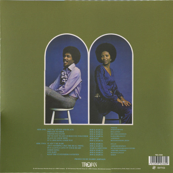 Bob & Marcia : Young Gifted And Black (LP, Album, RE)