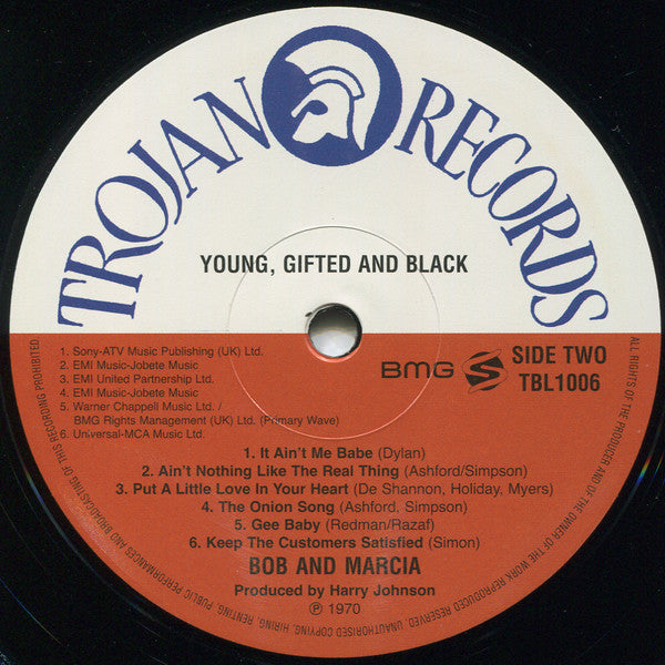 Bob & Marcia : Young Gifted And Black (LP, Album, RE)