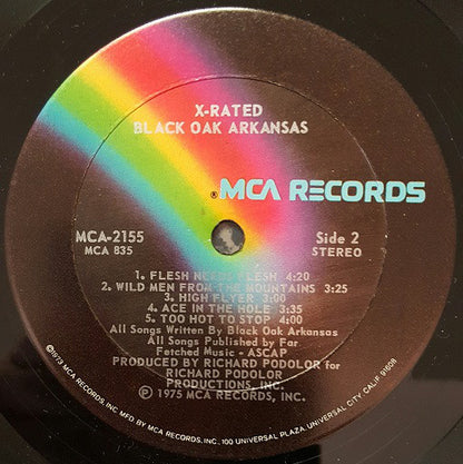 Black Oak Arkansas : X-Rated (LP, Album)