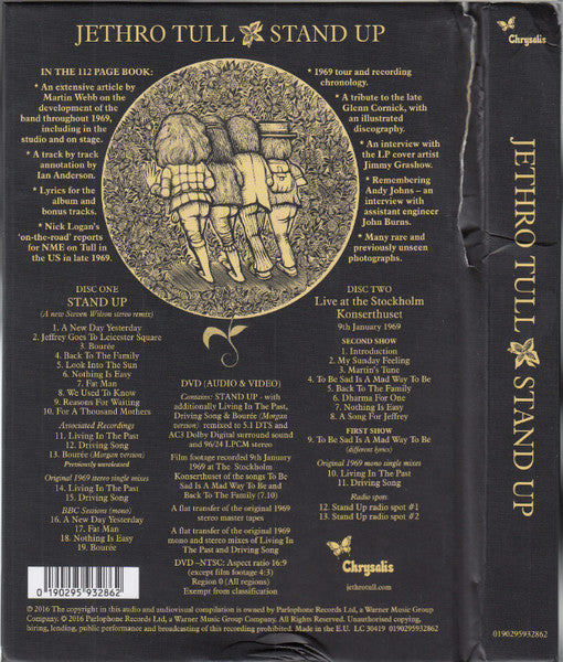 Jethro Tull : Stand Up (The Elevated Edition) (CD, Album, Mono, RE, RM + CD, Mono + DVD-V, Album,)