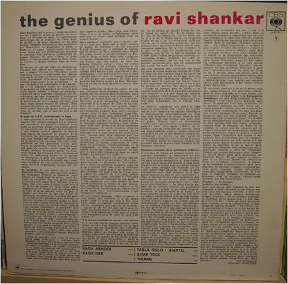 Ravi Shankar : The Genius Of Ravi Shankar (LP, Album, RE)